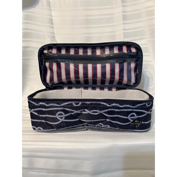 LUG NWT Stowaway Cosmetic Case Nautical Navy - Picture 3 of 8